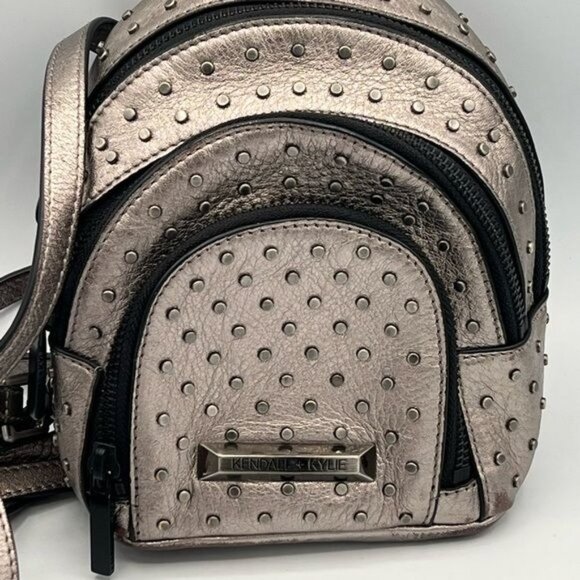 KENDALL + KYLIE Sloane Nano Studded Backpack Metallic Finish main image 15